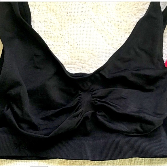 🦋 Slim Me Memoi Black Bra Set of 2! NWT L XL Sassybax style No bulge Bra - Picture 7 of 11
